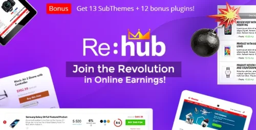 Rehub 19.8.5 - Price Comparison, Multi Vendor Marketplace, Affiliate Marketing, Community Theme