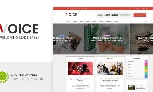 Voice 3.0.3 – Clean News/Magazine WordPress Theme