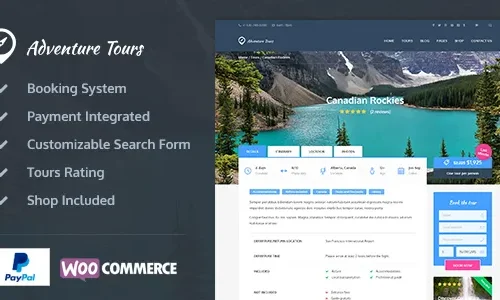 Adventure Tours 5.2.1 - WordPress Tour/Travel Theme