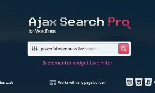 Ajax Search Pro 4.27.1 – Live WordPress Search & Filter Plugin