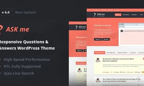 Ask Me 7.0.1 – Responsive Questions & Answers WordPress