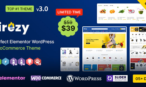 Firezy 3.3.0 – Multipurpose WooCommerce Theme