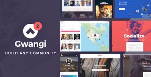 Gwangi 2.4.3 - PRO Multi-Purpose Membership, Social Network & BuddyPress Community Theme