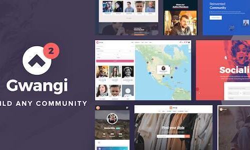 Gwangi 2.4.3 - PRO Multi-Purpose Membership, Social Network & BuddyPress Community Theme