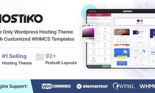 Hostiko 2.5.3 WordPress WHMCS Hosting Theme
