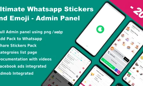 Ultimate Whatsapp Stickers and Emoji 2.0 - Admin Panel+ Activated