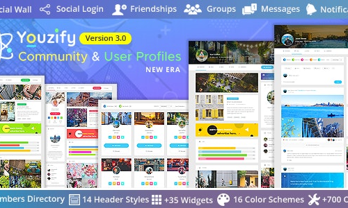 Youzify 3.5.7 - The Best Wordpress User Profile Plugin & Wordpress Community