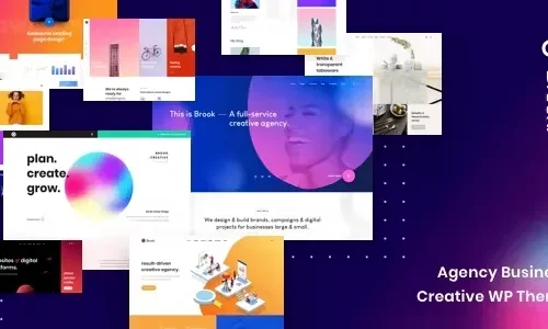 Brook 2.8.9 - Agency Business Creative WordPress Theme