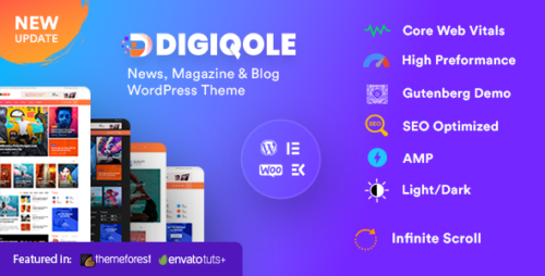 DigiQole 2.2.4 - News Magazine WordPress Theme