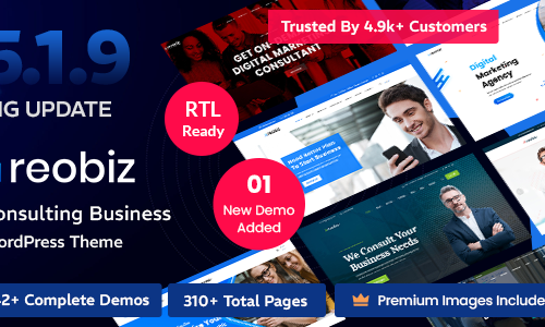 Reobiz 5.2.1 - Consulting Business WordPress Theme