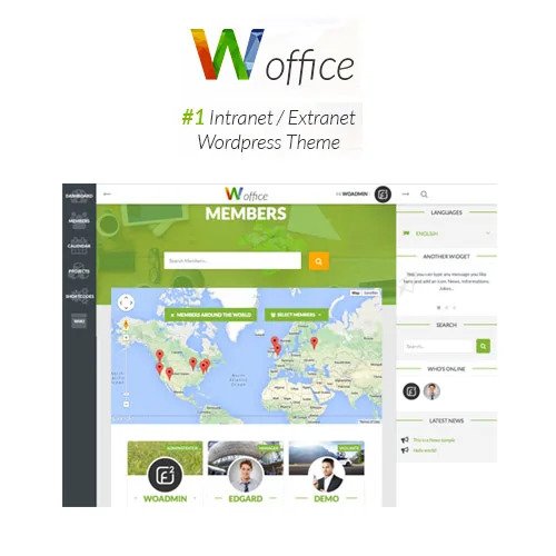 Woffice IntranetExtranet WordPress Theme