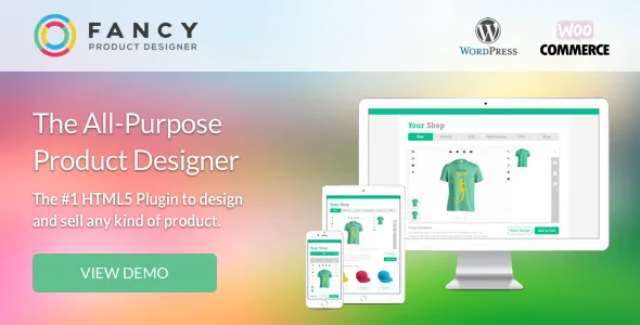 WooCommerce Fancy Product Designer best WooCommerce product designer plugin instant download