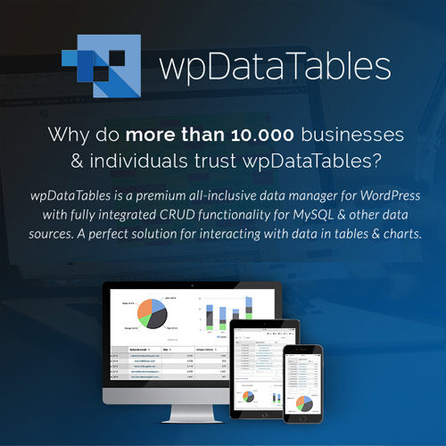 wpDataTables Pro All 3 Addons