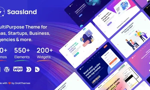 Saasland 3.6.8 – MultiPurpose WordPress Theme for Startup