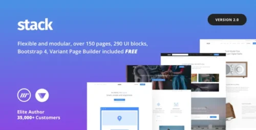 best Stack WordPress theme multipurpose instant download