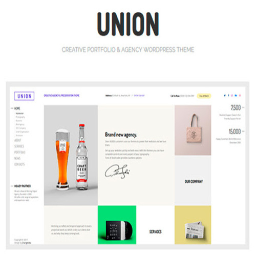 Union - Portfolio and Agency WordPress Theme
