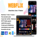 WebFlix 1.6 - Movies - TV Series - Live TV Channels - Subscription