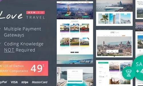 Love Travel 5.3  - Creative Travel Agency WordPress