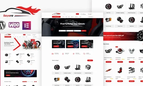 Sayara 1.2.3 - Auto Parts Store WooCommerce WordPress Theme