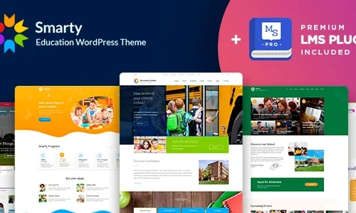 Smarty 3.5.6 - Kindergarten, School, High school, College, University WordPress theme