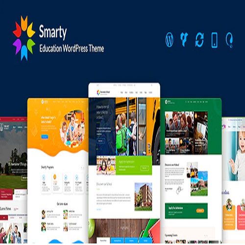 Smarty 3.4.8 - Kindergarten, School, High school, College, University WordPress theme