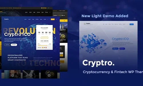 Cryptro 1.4.0 - Cryptocurrency, Blockchain , Bitcoin & Financial Technology WordPress Theme