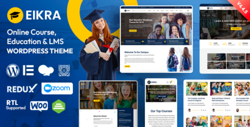 Eikra 4.4.19 – Education WordPress Theme with Learning Management System