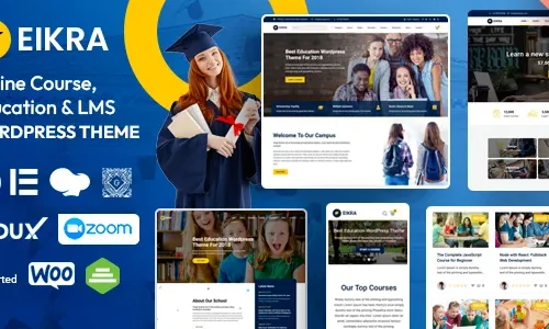 Eikra 4.4.19 – Education WordPress Theme with Learning Management System