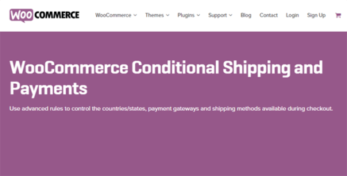 WooCommerce Conditional Shipping and Payments 1.9.5