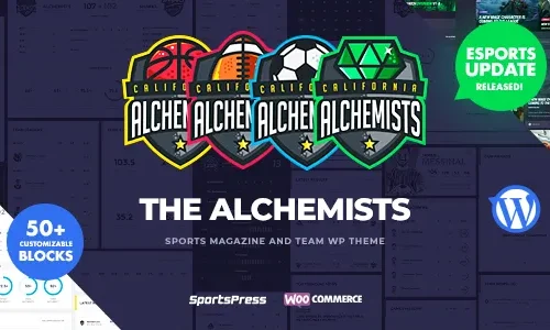 Alchemists 4.4.15 - Sports eSports & Gaming Club and News WordPress Theme