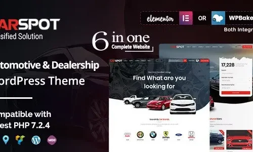 CarSpot 2.4.2 - Automotive Car Dealer Wordpress Classified Theme