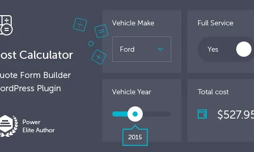 Cost Calculator WordPress Plugin 2.4.1