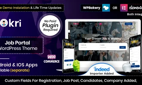 Nokri 1.6.4 - Job Board WordPress Theme