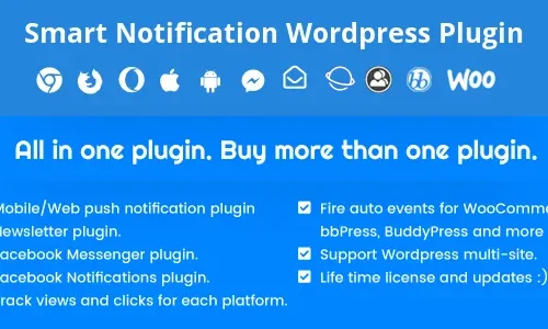 Smart Notification 9.3.9 - Web & Mobile Push Wordpress Plugin