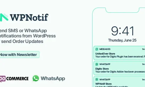 WPNotif 3.1.3.5 - WordPress SMS & WhatsApp Message Notifications