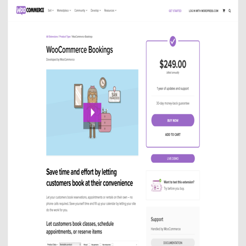 WooCommerce Extension Bookings
