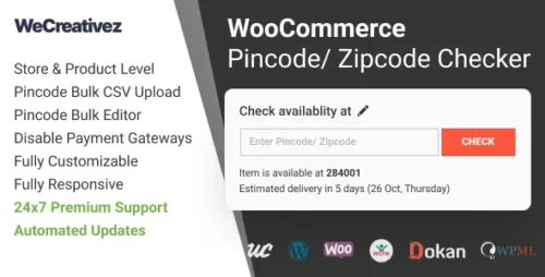 best WooCommerce pincode checker plugin for instant delivery verification