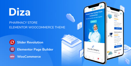Diza 1.3.8 - Pharmacy Store Elementor WooCommerce Theme
