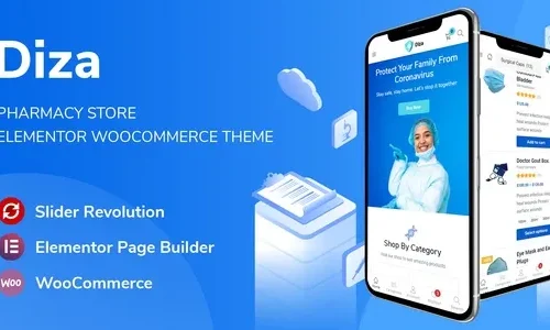 Diza 1.3.8 - Pharmacy Store Elementor WooCommerce Theme