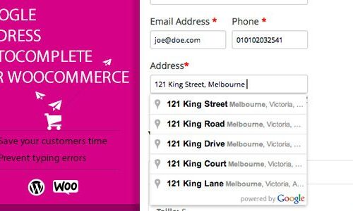 Google Address Autocomplete for WooCommerce 2.3.4