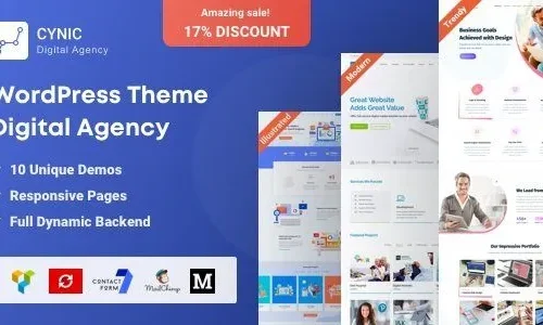 Agency Cynic 1.16.1 - Digital Agency & Startup Agency WordPress Theme