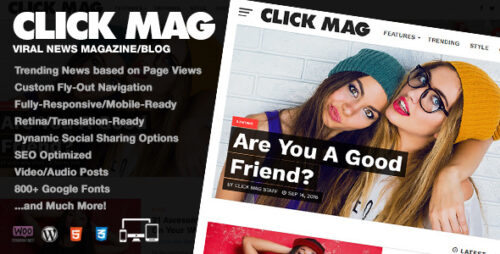 Click Mag 3.4.0 - Viral WordPress News Magazine Blog Theme