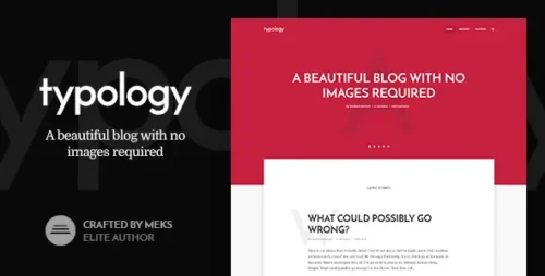 Typology 1.7.6 - Text Based Minimal WordPress Blog Theme