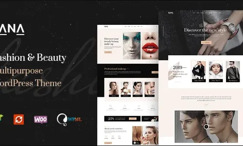 Sana 1.3.3 - Fashion Stylist, Beauty Salon and Makeup Artist WordPress Theme