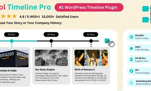 Cool Timeline Pro 4.8.6 - WordPress Timeline Plugin