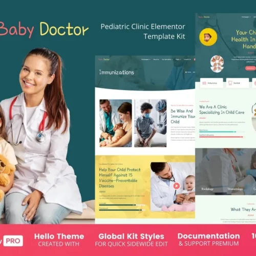 Baby Doctor - Pediatric Clinic Elementor Template Kit