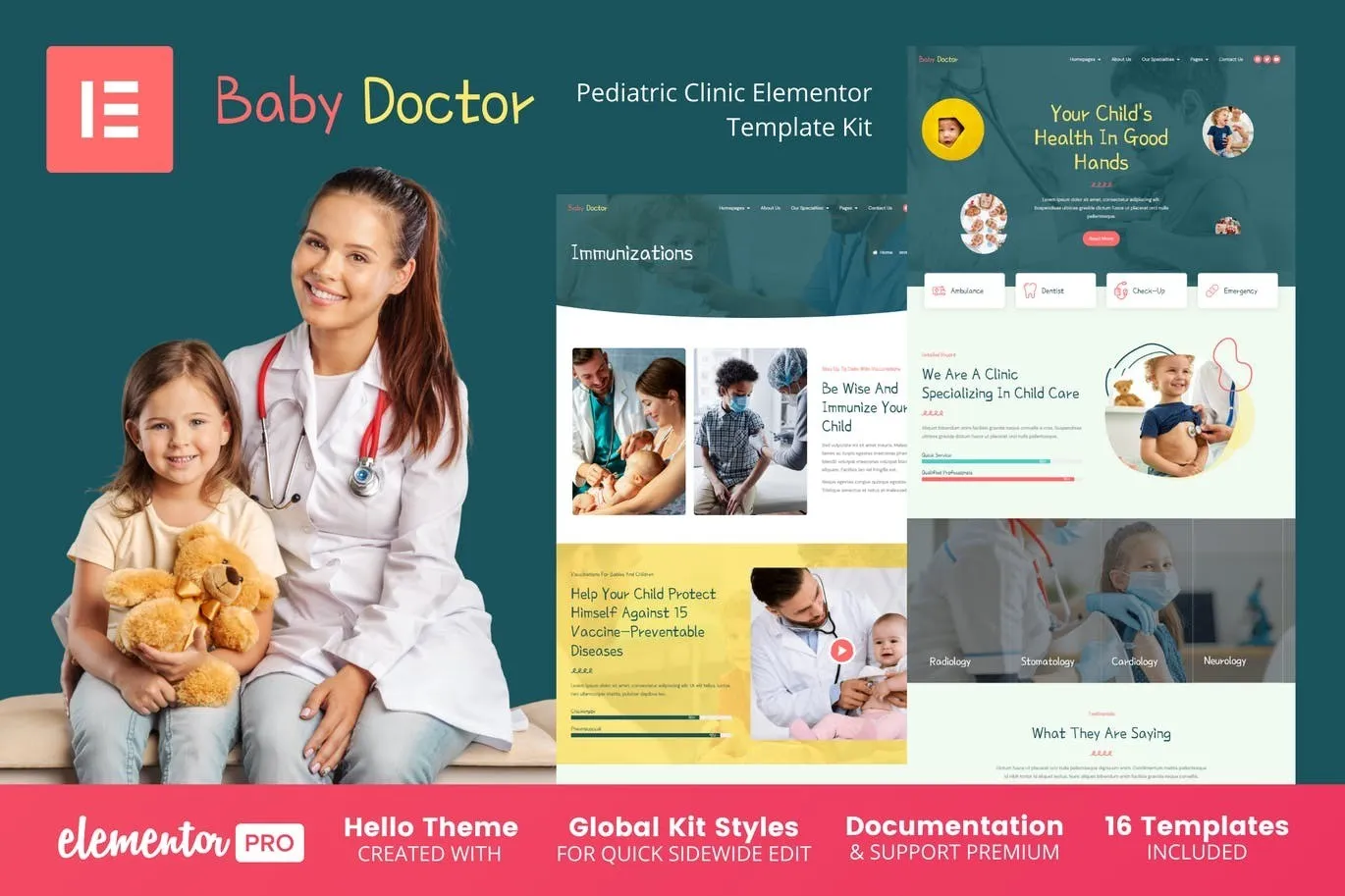 Baby Doctor - Pediatric Clinic Elementor Template Kit Baby Doctor - Pediatric Clinic Elementor Template Kit - Image 1