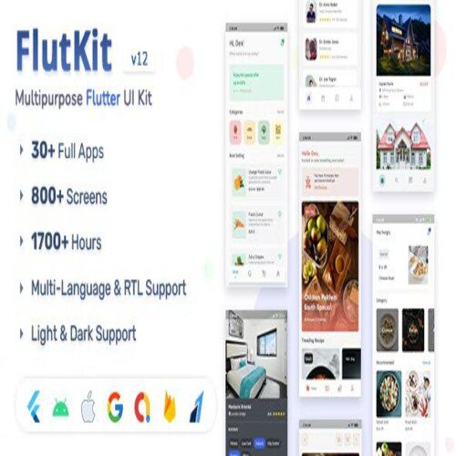 FlutKit - Flutter UI Kit