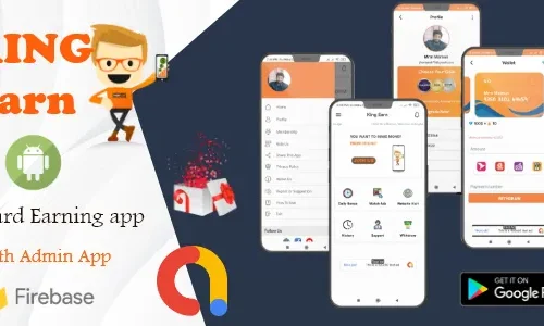 KingEarn  v3 - Android Rewards Earning App With Admin App