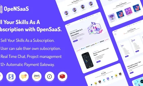 OpenSaaS - Sell Your Skills As A Subscription (SAAS)